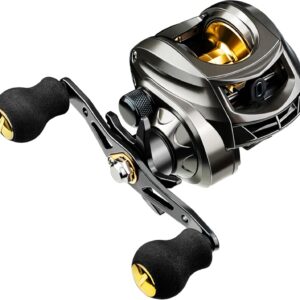 Baitcaster Reel, Fishing Reel, Magnet Braking System, 17.6 LB Max Drag, 7.2:1 and 6.3:1 Gear Ratio