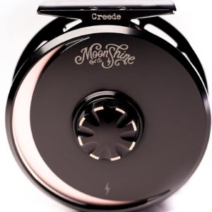 Moonshine Rod Co. The Creede Fly Fishing Reel. Fully Machined Large Arbor with Sealed Carbon Disk Drag