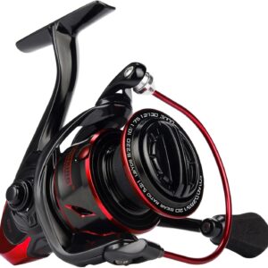 KastKing Sharky Spinning Reel – 5.2:1 & 6.2:1 Gear Ratios, Carbon Fiber Drag 33–39.5LB, 10+1 Stainless Bearings, Lightweight Nylitech Body, Oversize Shaft, for Saltwater & Freshwater