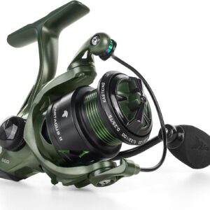 KastKing Spartacus II Spinning Reel – Sealed Carbon Fiber 22LBs Max Drag – 7+1 Stainless BB for Saltwater&Freshwater – 5.2:1 Gear Ratio – Size 500&1000 Perfect for Ice Fishing