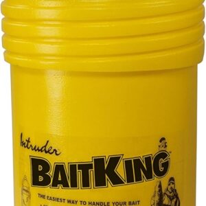 INTRUDER BaitKing, Live Bait Bucket, Use Trolling, Floating or Even Ice Fishing, Screened Top, Large, 17-inch x 6.25-inch