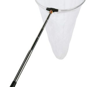 RESTCLOUD Insect and Butterfly Net with 12" Ring, 24" Net Depth, Handle Extends to 59 Inches